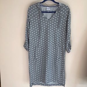 Polka Dot Dress with Hood and pockets